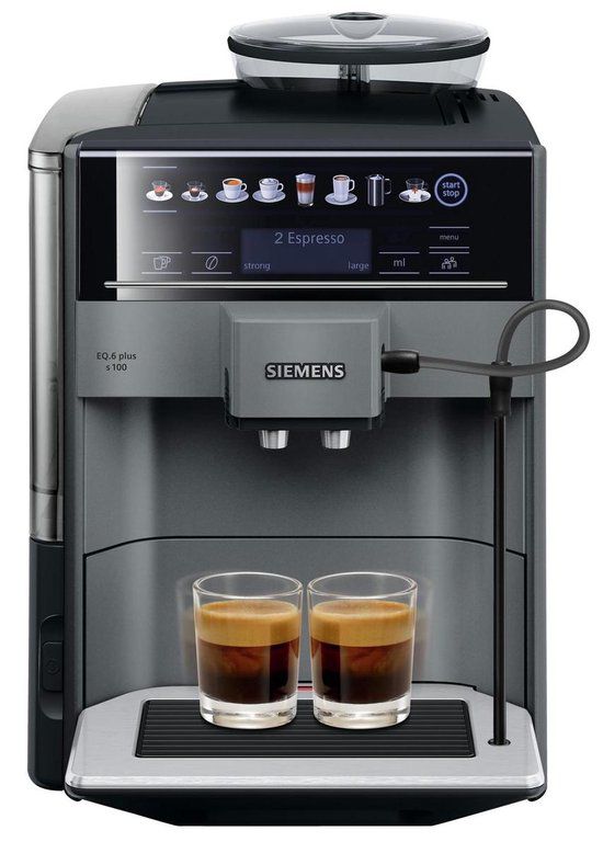 Siemens EQ6 Plus s100 TE651209RW - Espressomachine - Grijs
